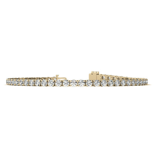 12.00 CTW Lab Grown Diamond Tennis Bracelet | G/VS AGI Certified | 14kt White or Yellow Gold