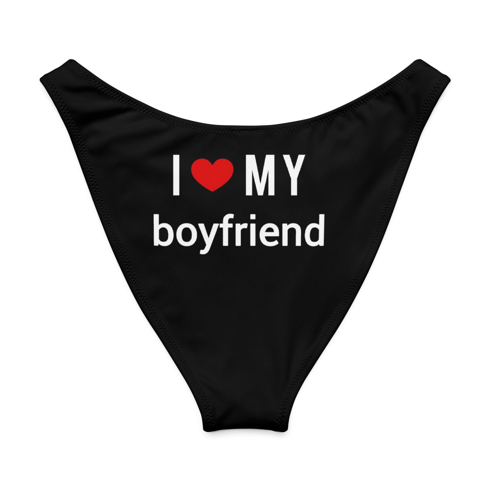 Wink Smiley I Love My Boyfriend Tane V-cut Panties