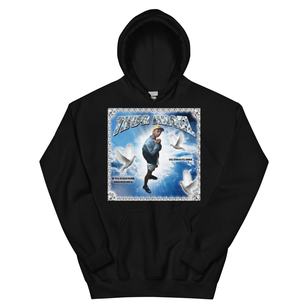 Designer Thug Angel Black Tane Hoodie