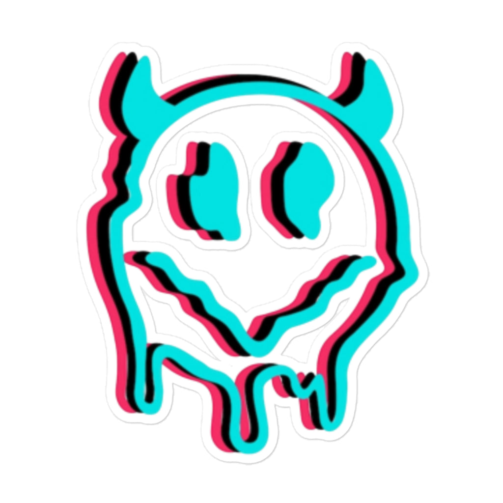 Glitch Smiley Tane Bubble-Free Sticker