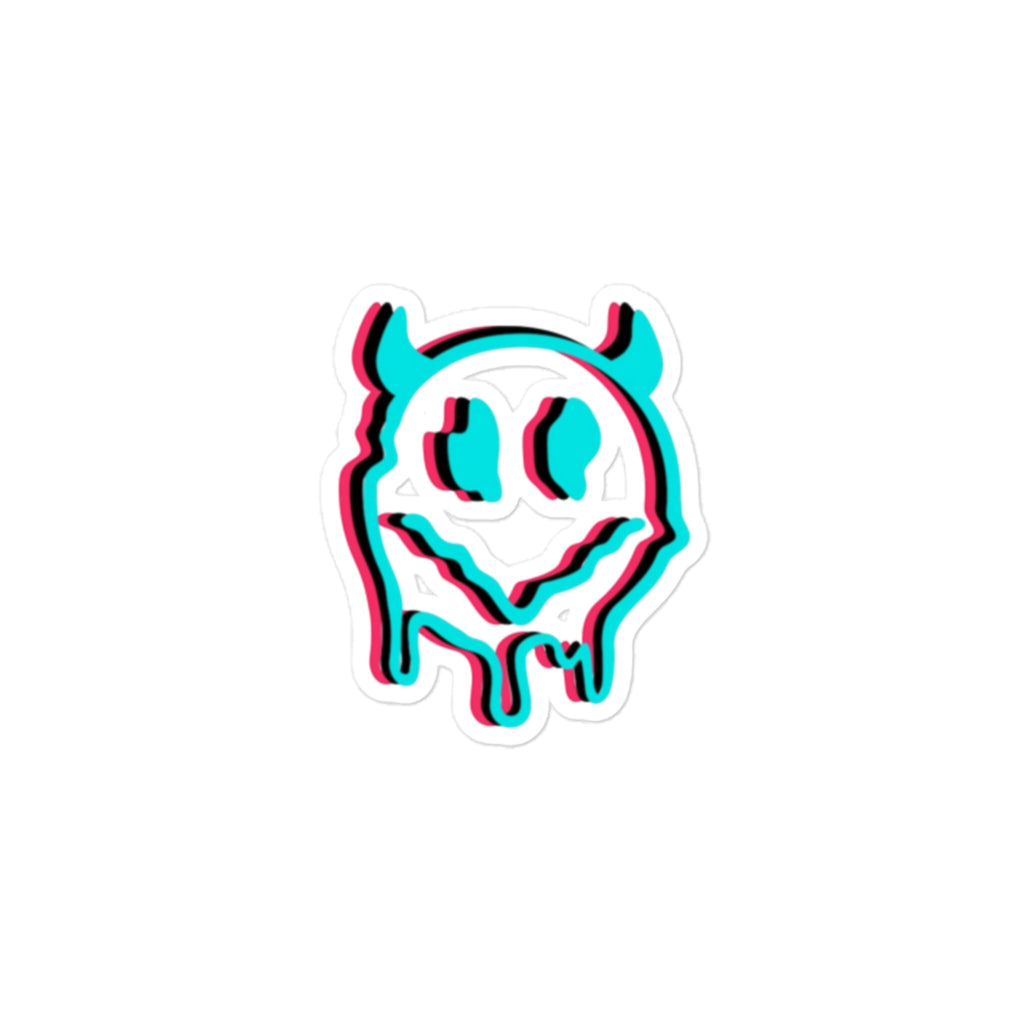 Glitch Smiley Tane Bubble-Free Sticker