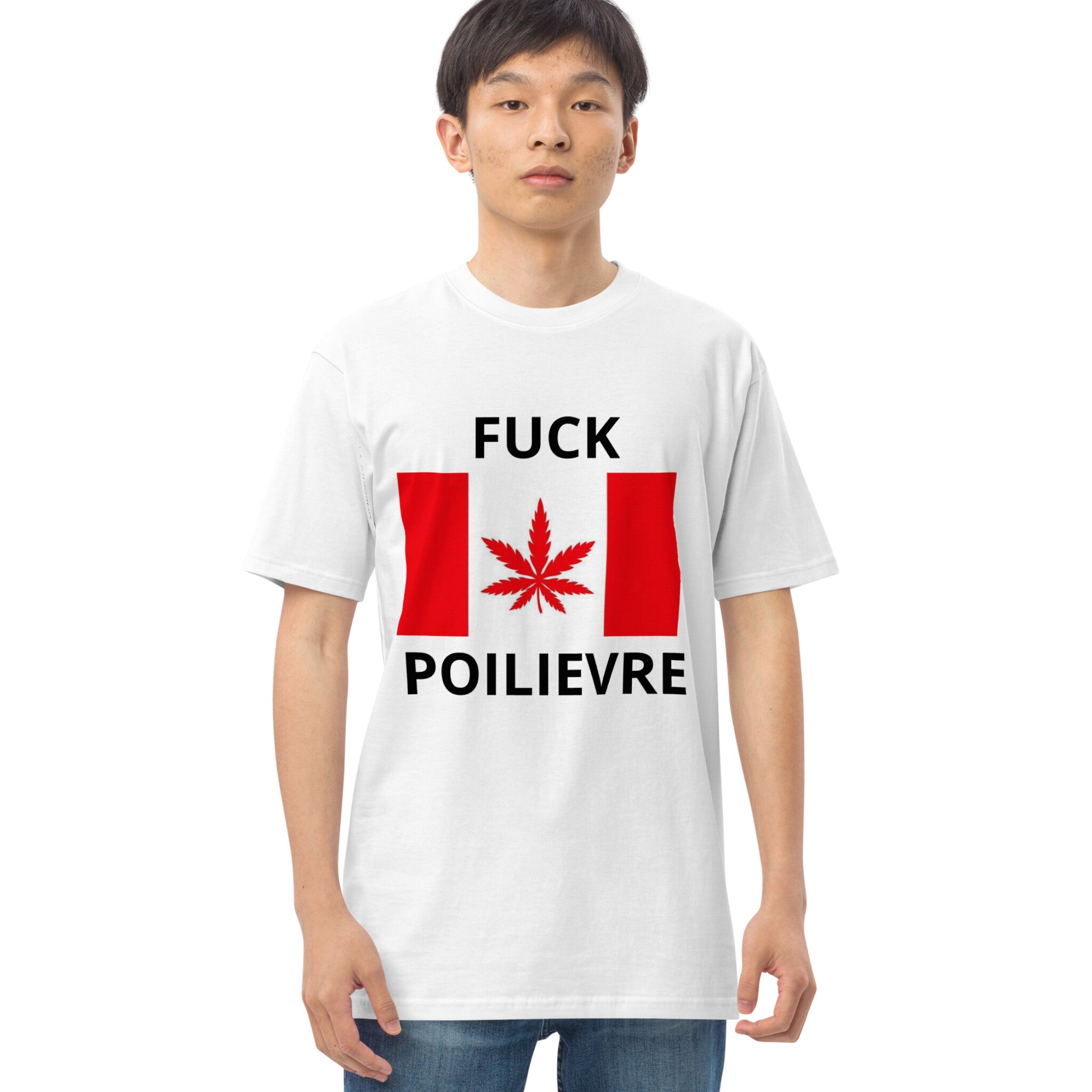 Fuck Poilievre Canada Tane T-Shirt White