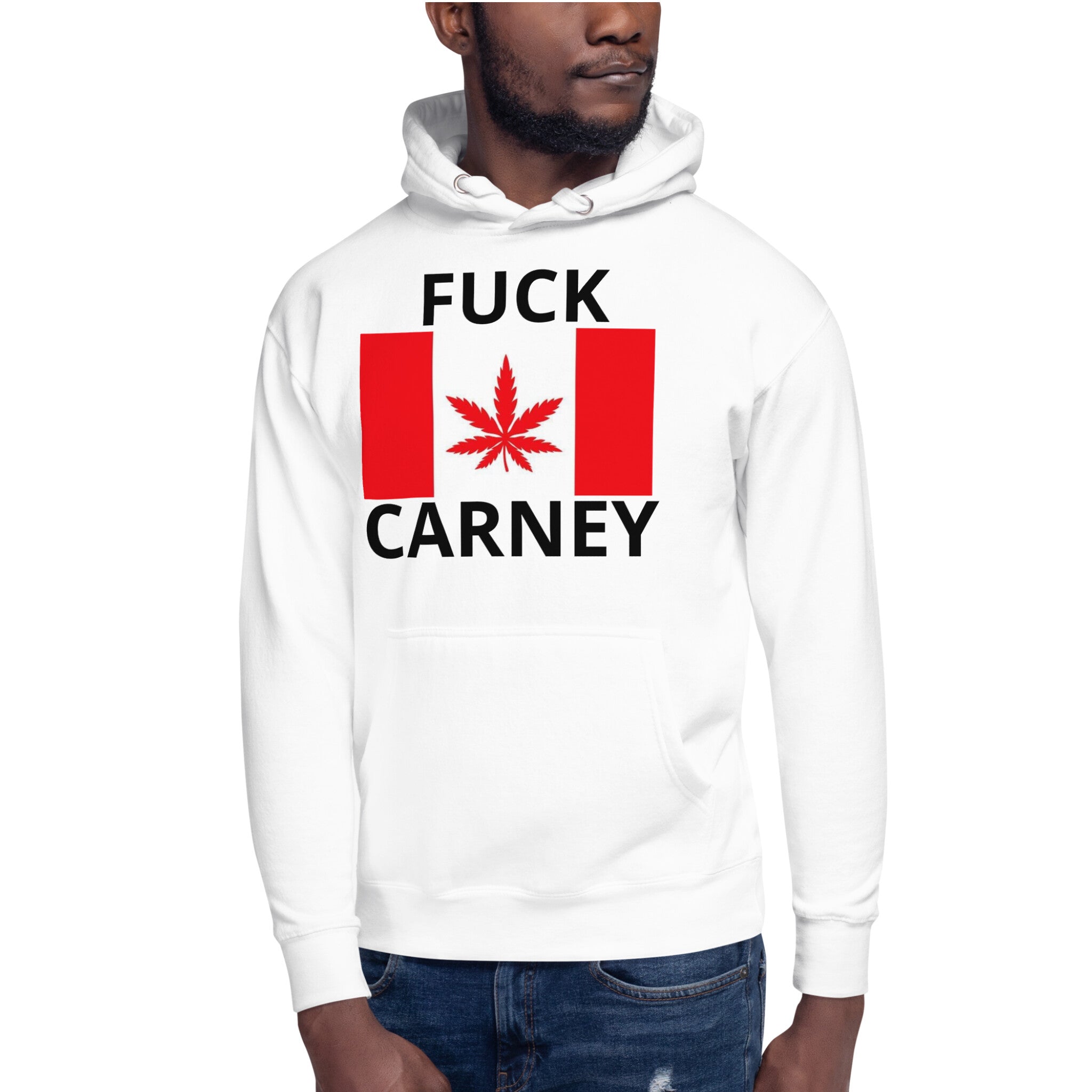 Fuck Carney Canada Tane Hoodie White
