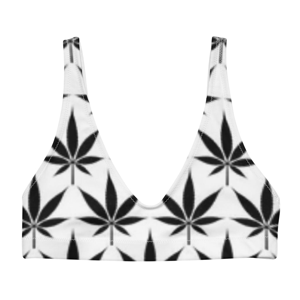 Designer Weed Tane Padded Bra White