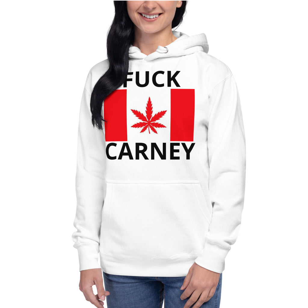 Fuck Carney Canada Tane Hoodie White