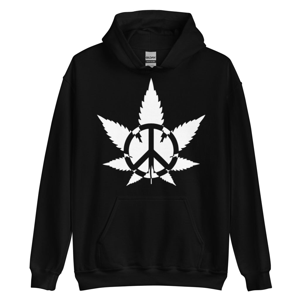 Peace Weed Tane Hoodie Black