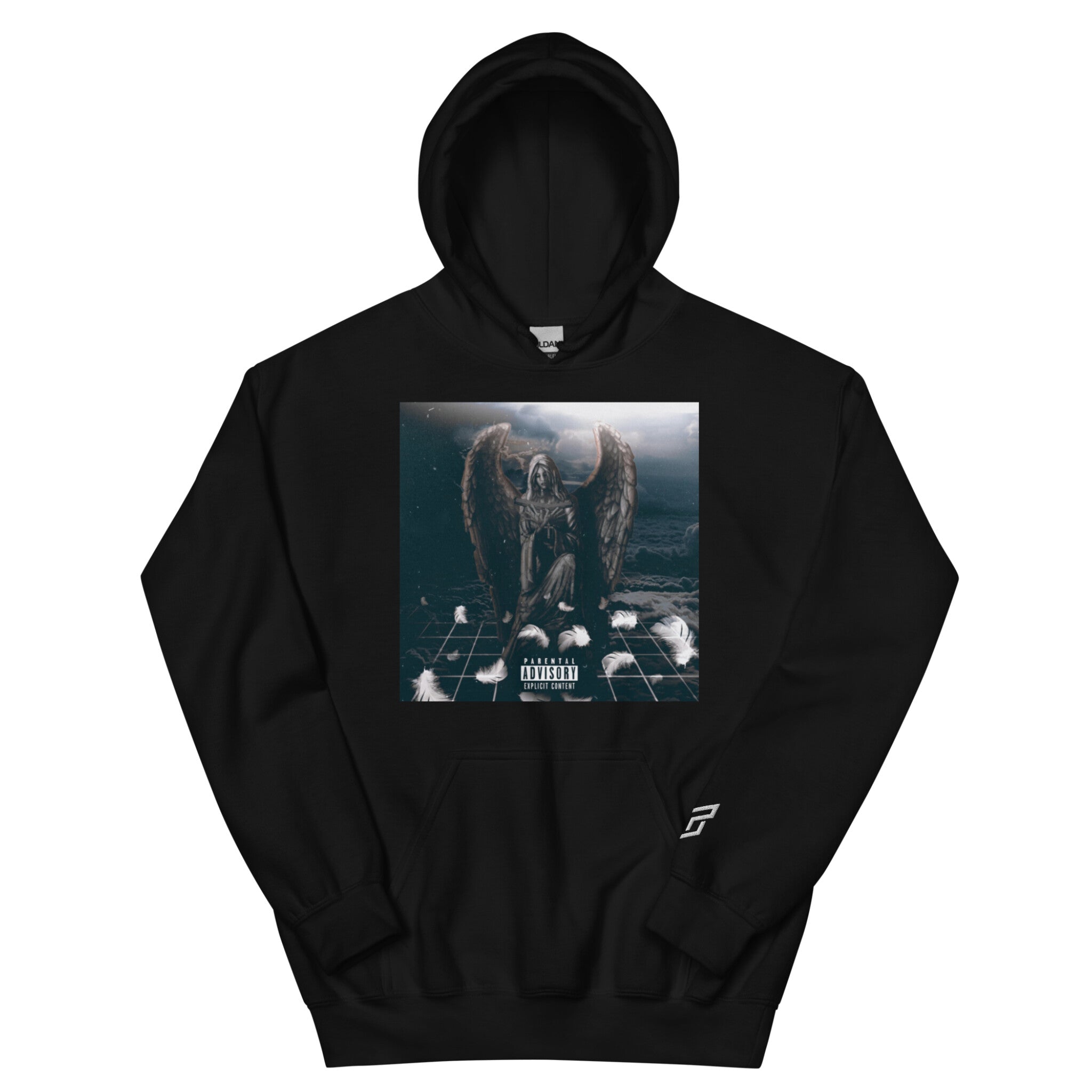 Designer Black Trapped Angel Tane Hoodie