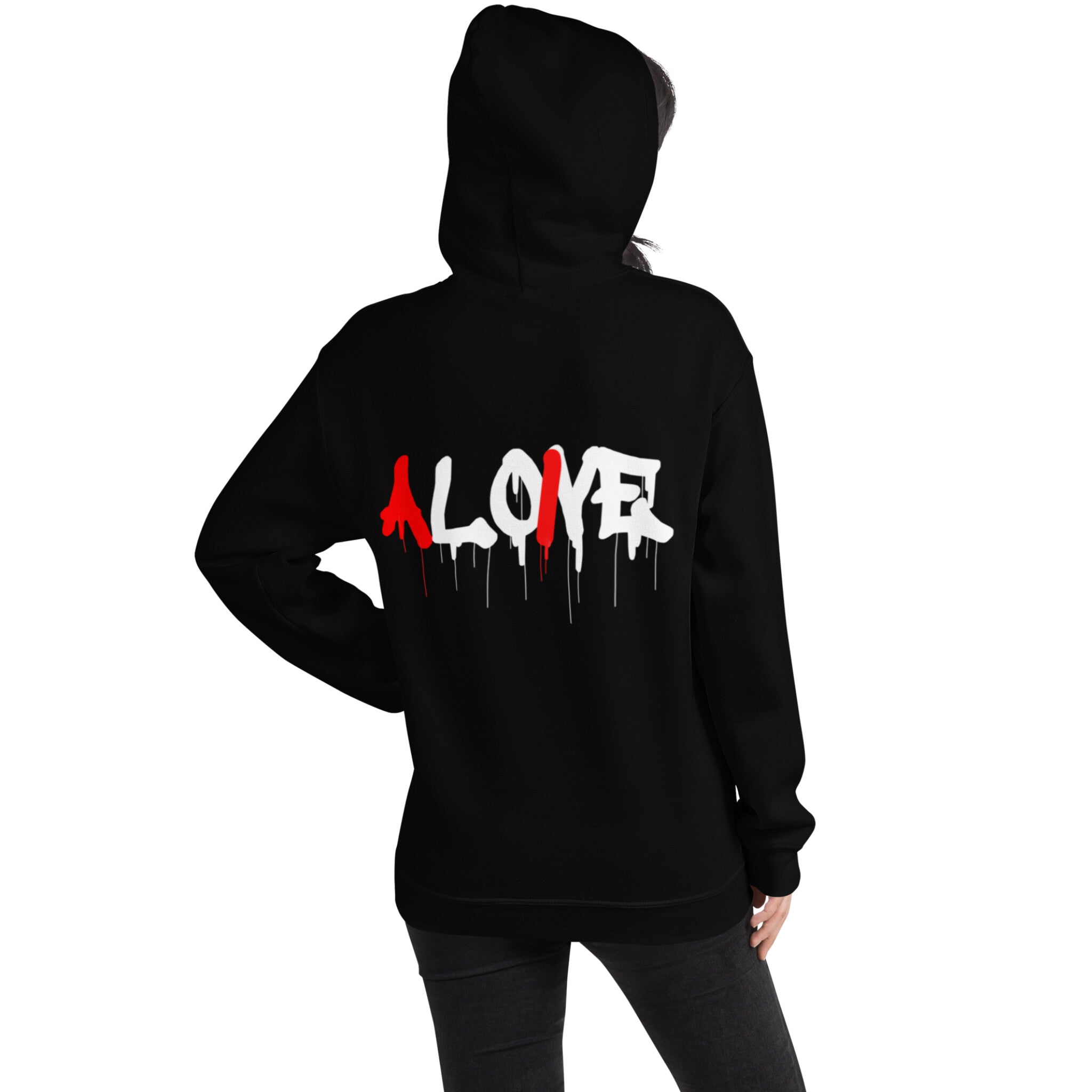 Designer Black Love Tane Hoodie